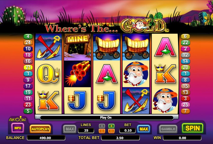 Wheres the gold slot machine wins